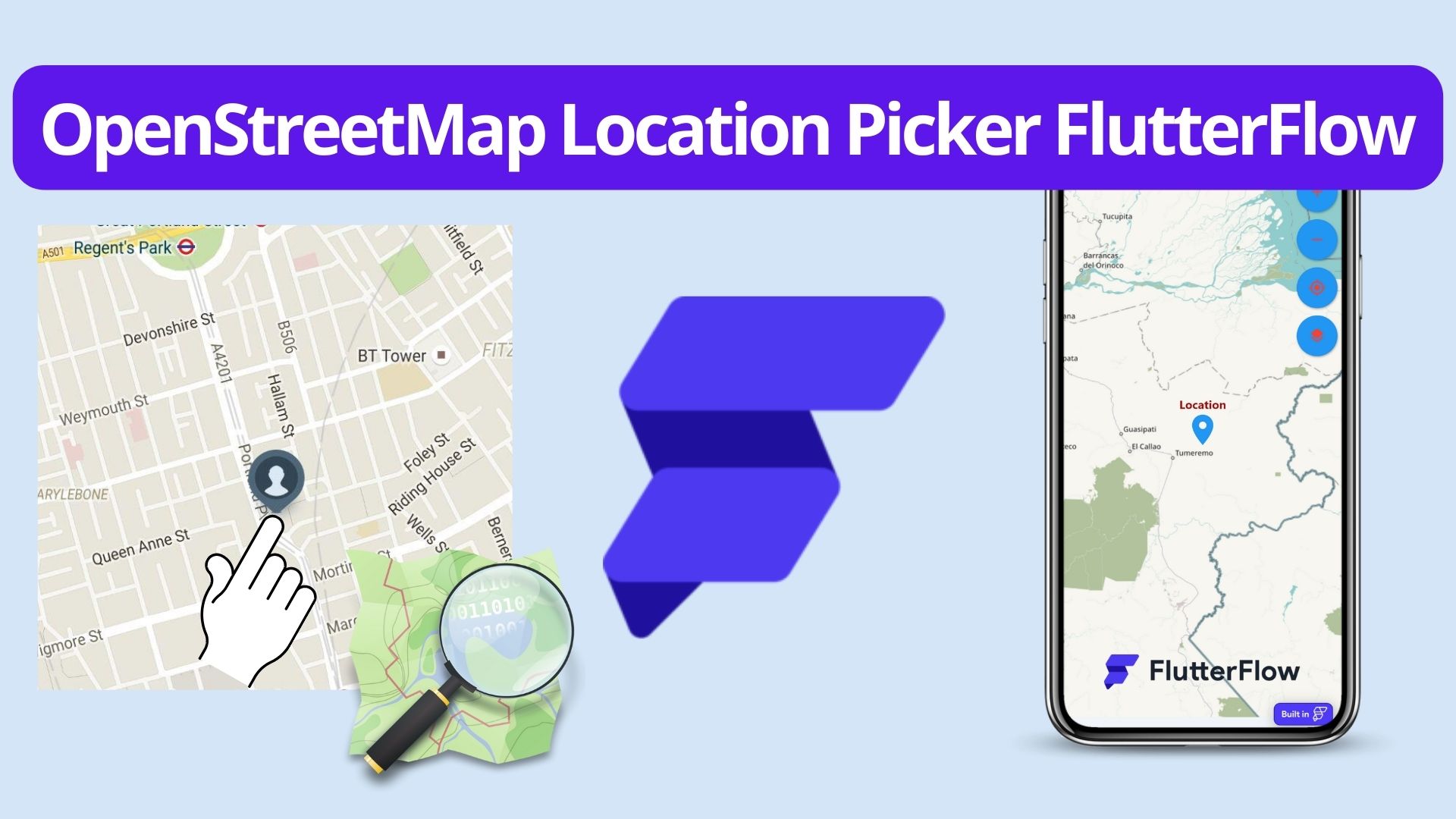 FlutterFlow :: map :: OpenStreetMap Location Picker FlutterFlow