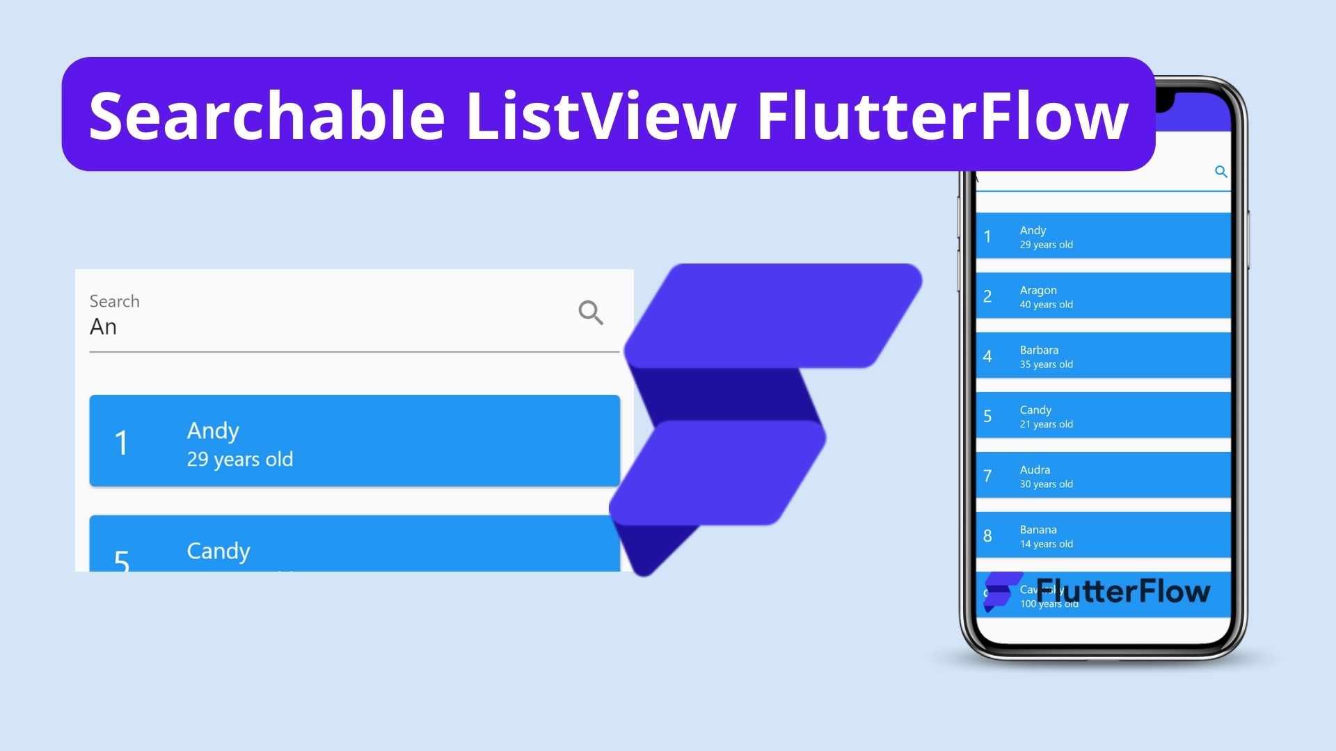 Searchable ListView FlutterFlow