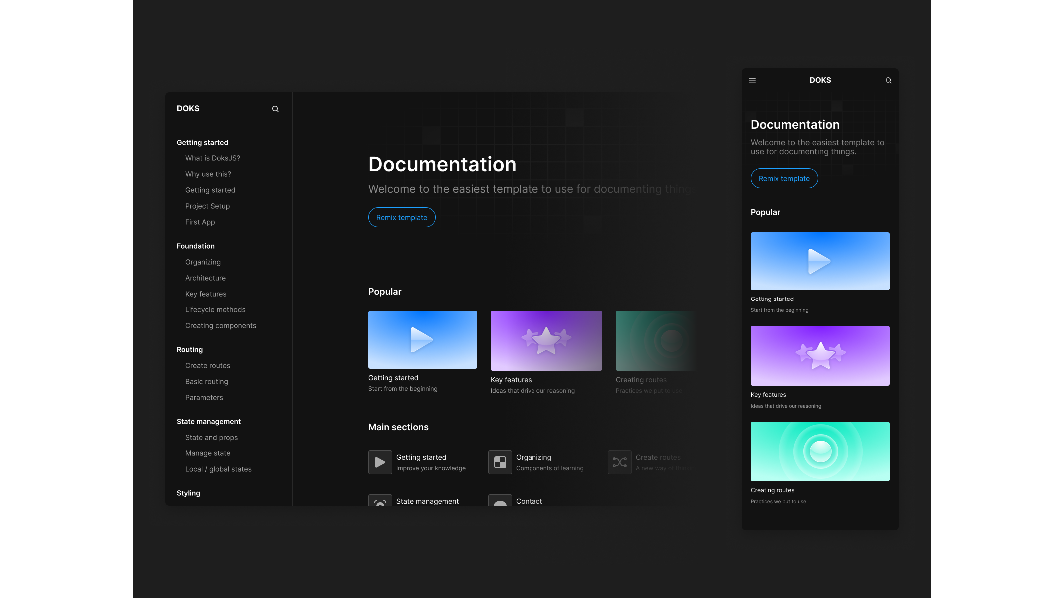 webflow :: Doks – Powerful and elegant documentation Framer template