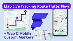 Real-Time Map Live Tracking Route FlutterFlow (Firebase) – GPS Widget ...