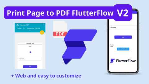 Print Page to PDF FlutterFlow V2